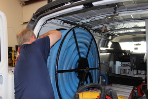 Water Damage Creve Coeur Technician Prepping Suction Hoses